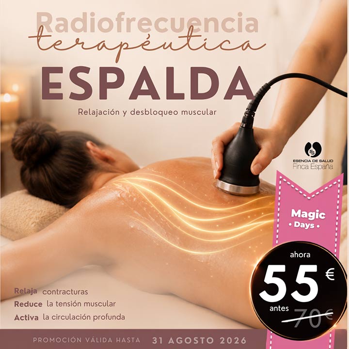 Promoción Radiofrecuencia terapéutica en la Espalda